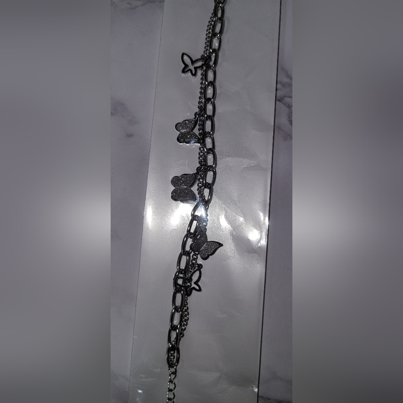 Double chain plate color bracelet - Picture 2 of 3